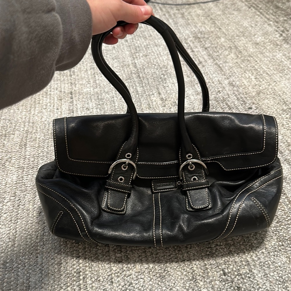 Y2K Leather Coach Handbag